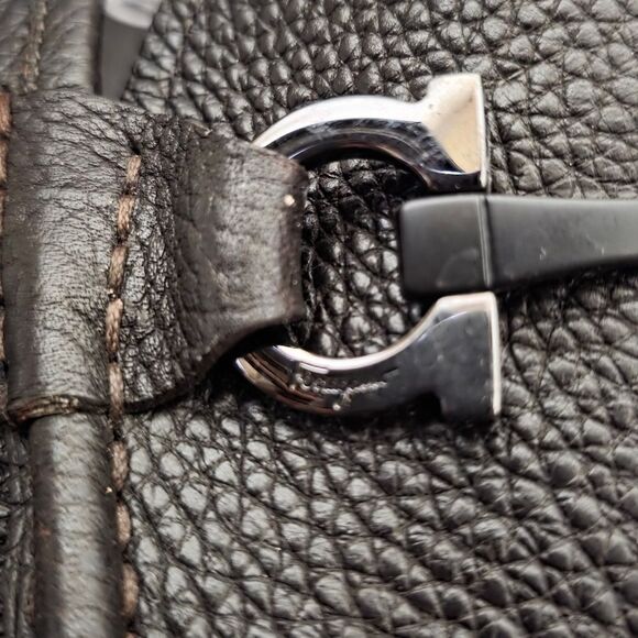 SALVATORE FERRAGAMO Grandioso Gancini Bit Leather Moccasin - Size 12 - Picture 6 of 8